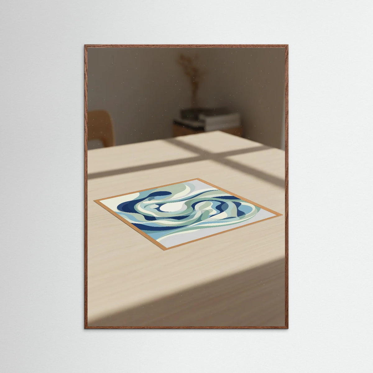 Oak Dark Fluid Forms