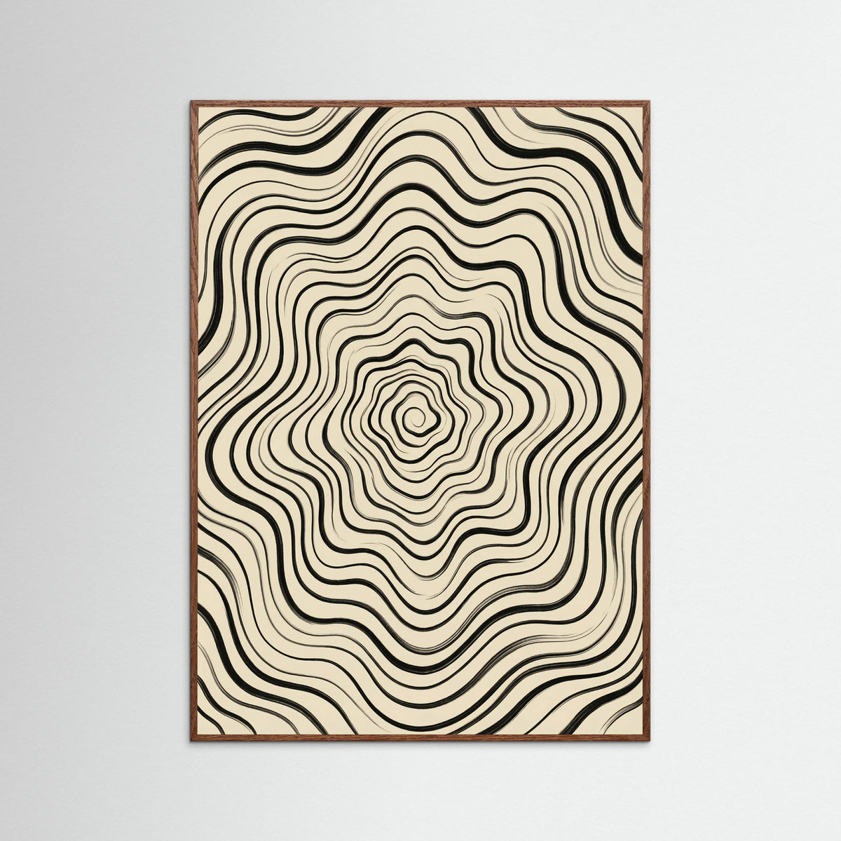 Oak Dark Fluid Stripes