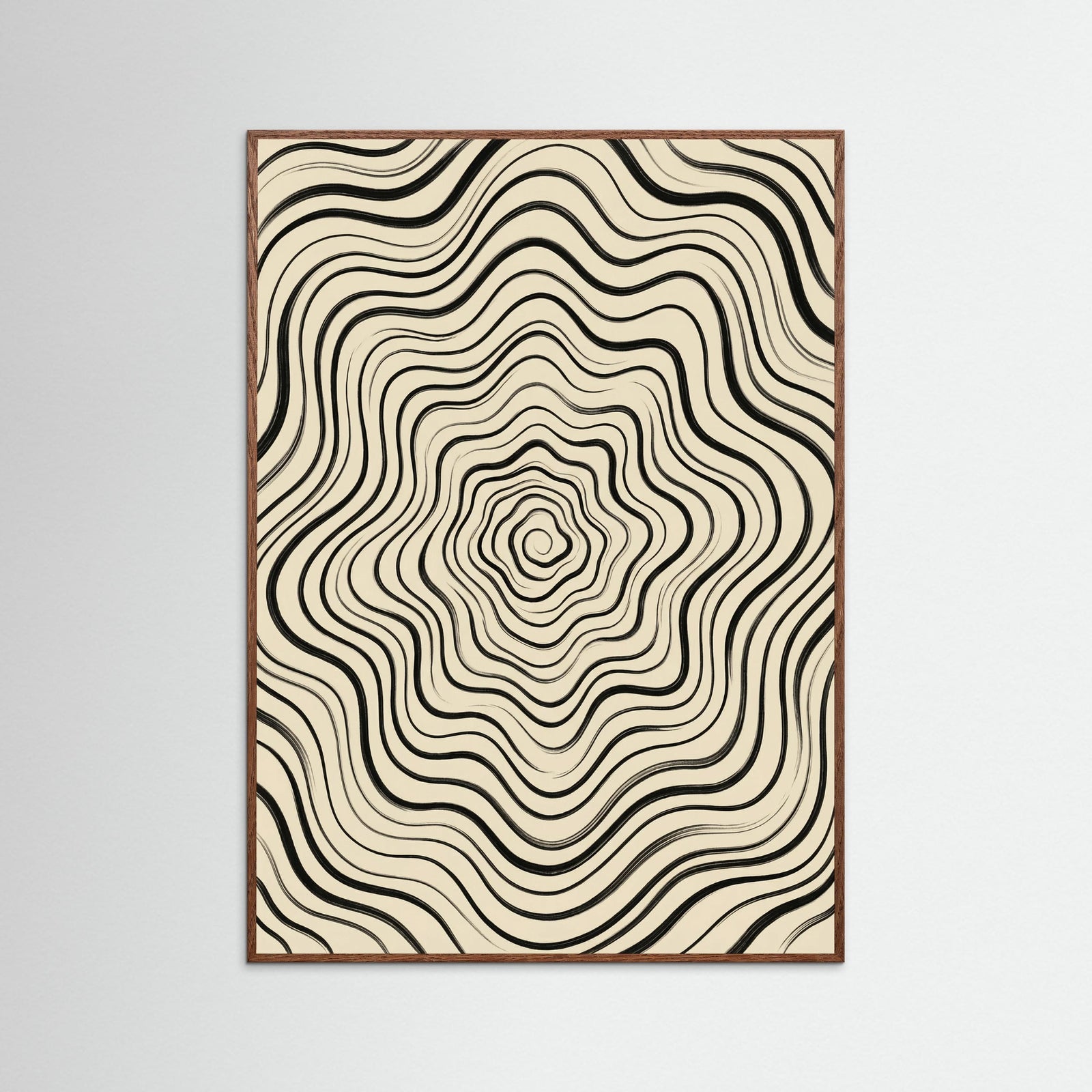 Oak Dark Fluid Stripes