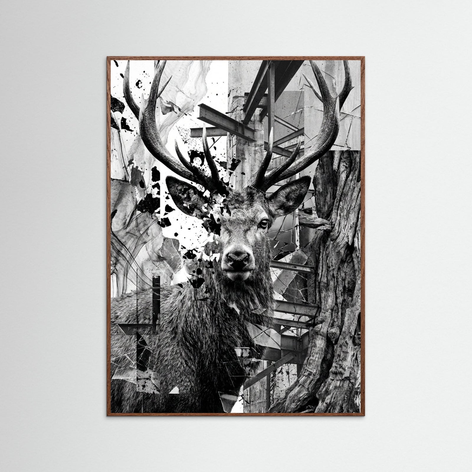 Oak Dark Fractured Gaze