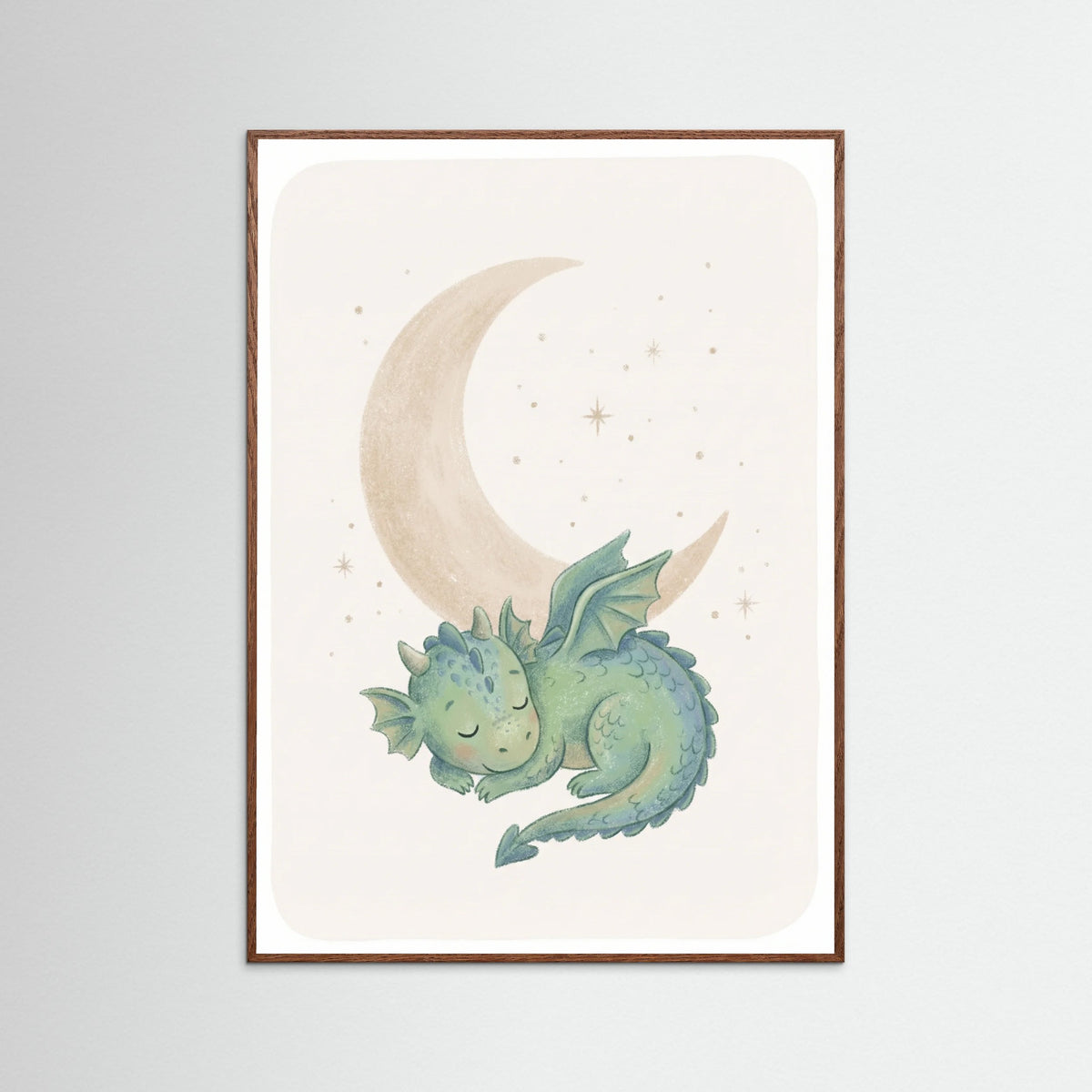 Oak Dark Friendly Dino Moon