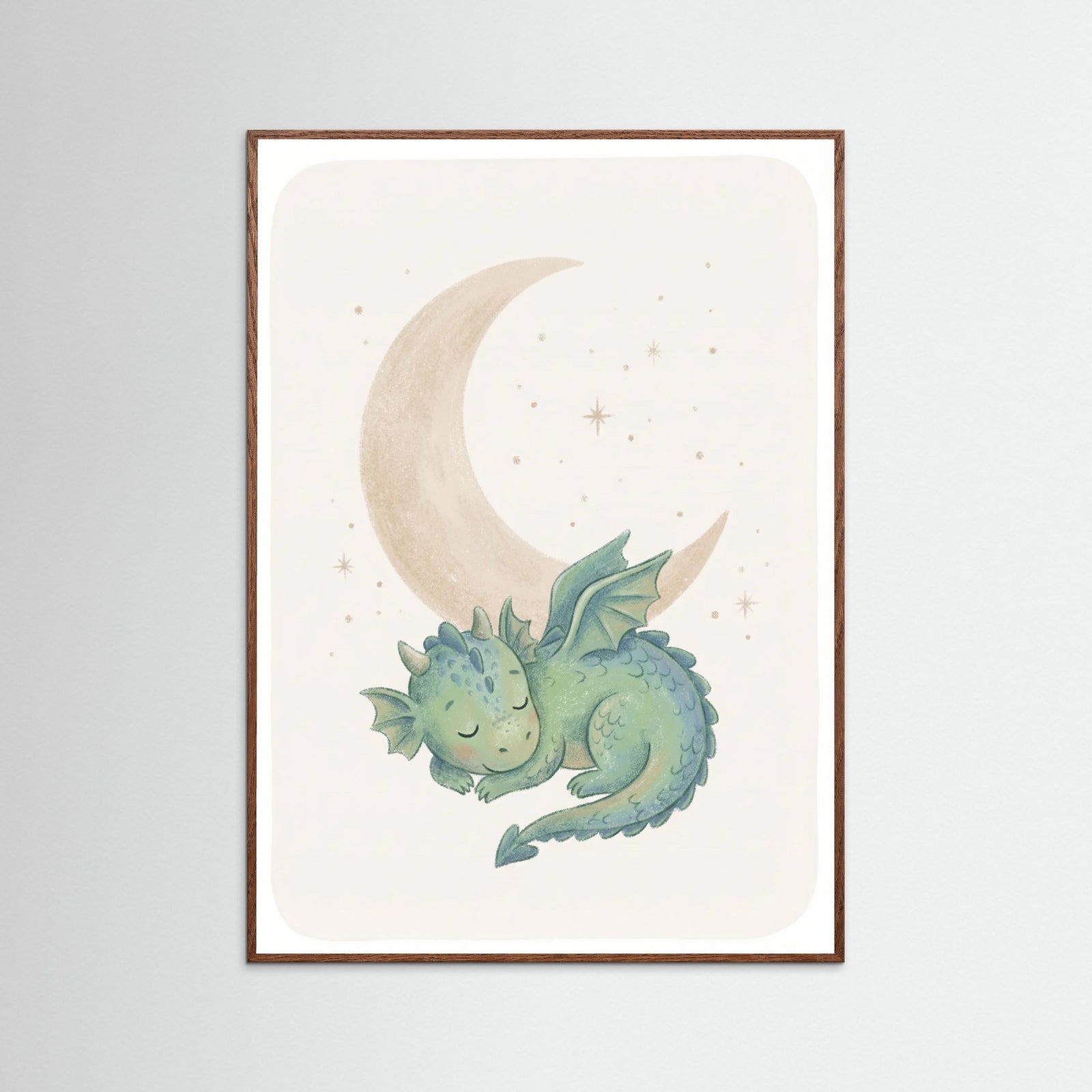 Oak Dark Friendly Dino Moon