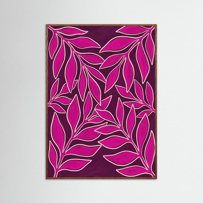Oak Dark Fuchsia Blooms