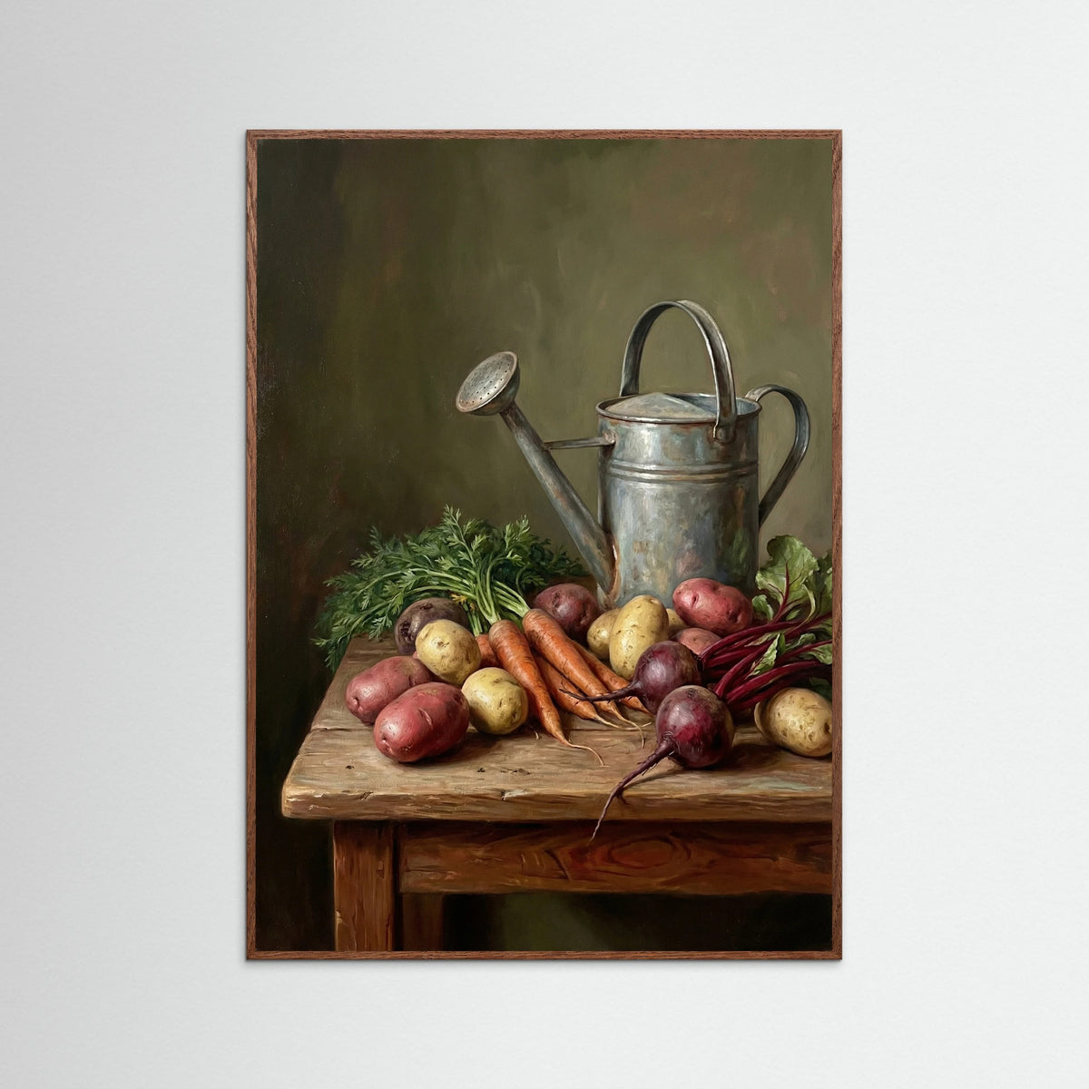 Oak Dark Garden Harvest Still Life