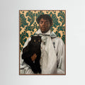 Gentleman with Cat Poster – poster and art print
