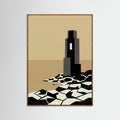 Oak Dark Geometric Abode
