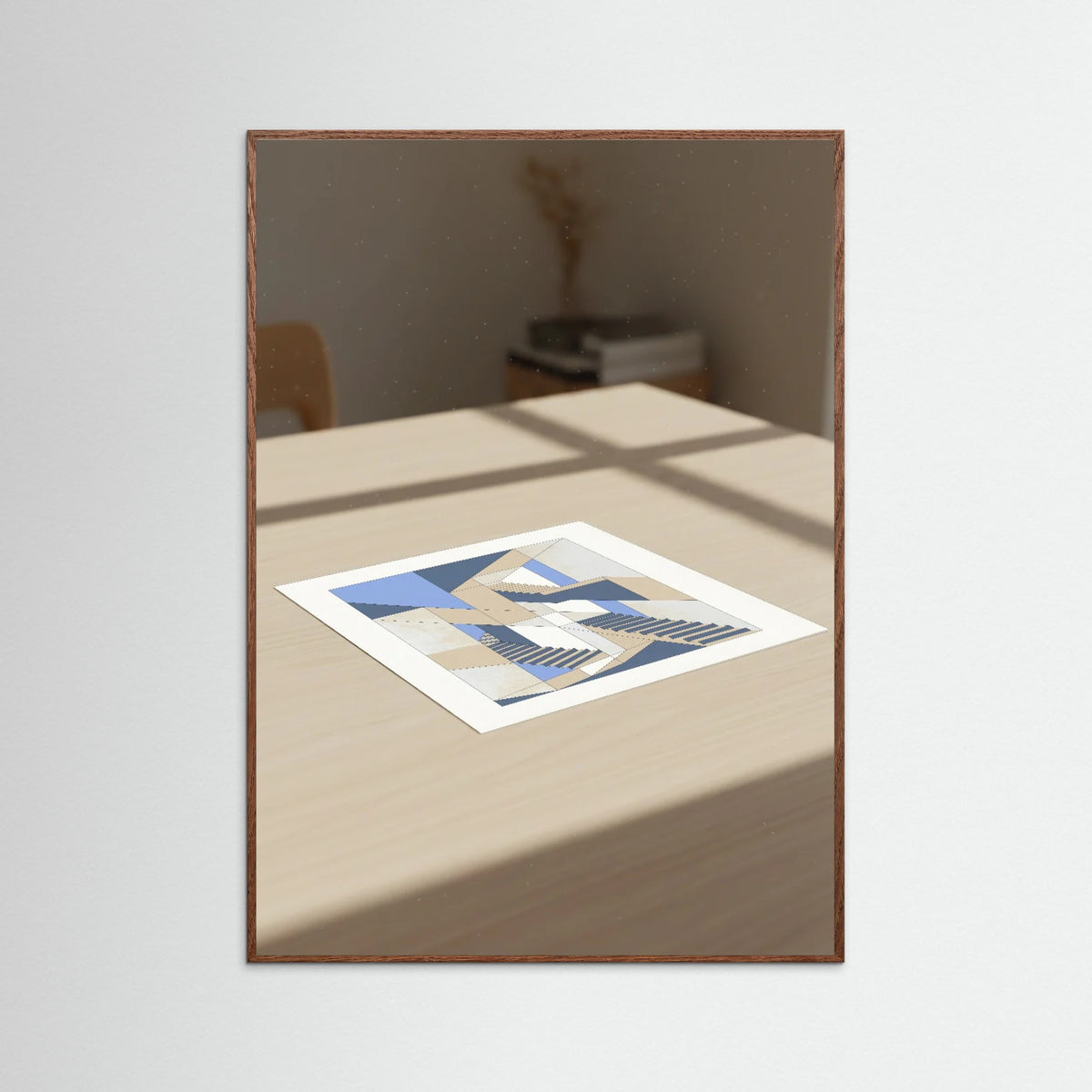 Oak Dark Geometric Aperture
