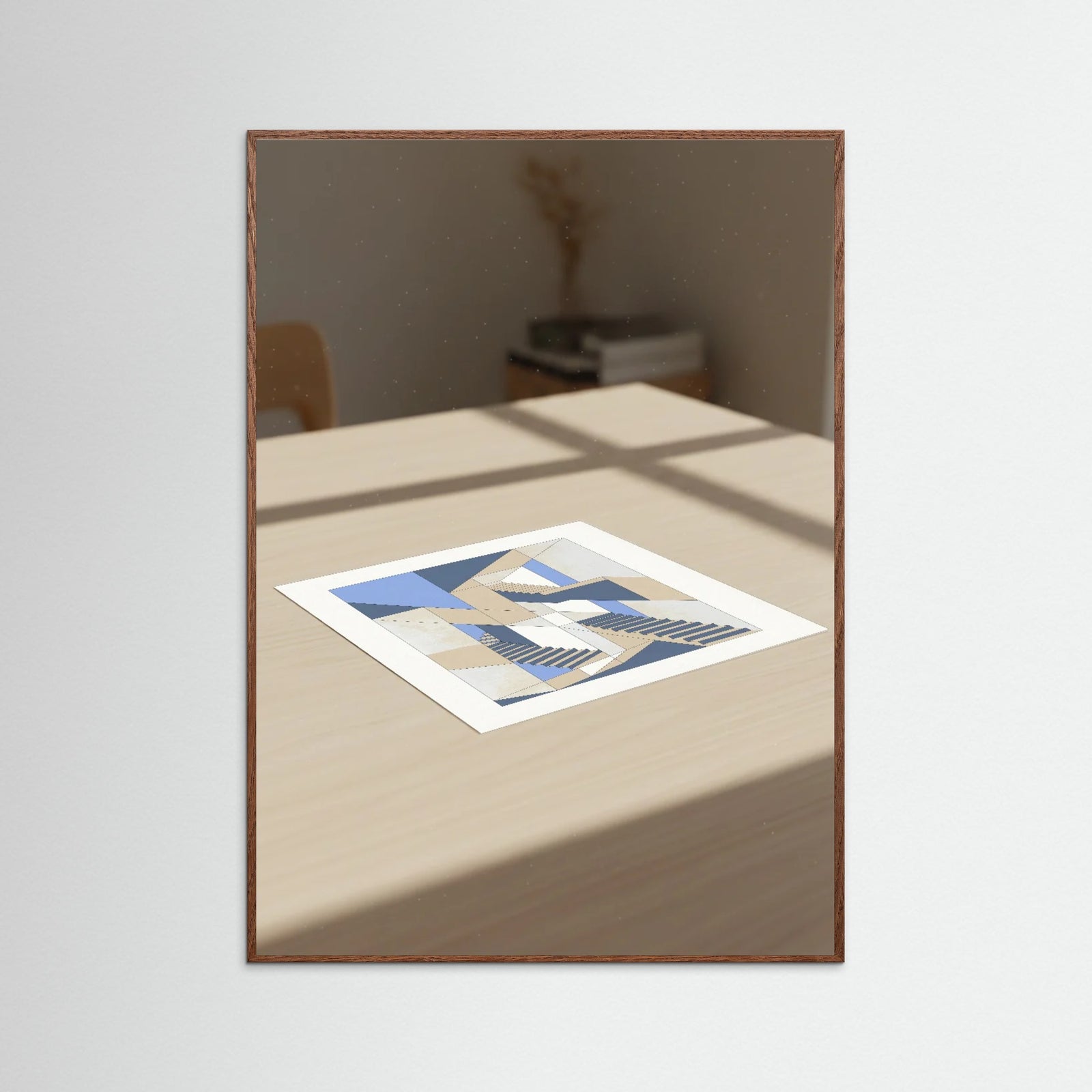 Oak Dark Geometric Aperture