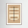 Oak Dark Geometric Balance Beige