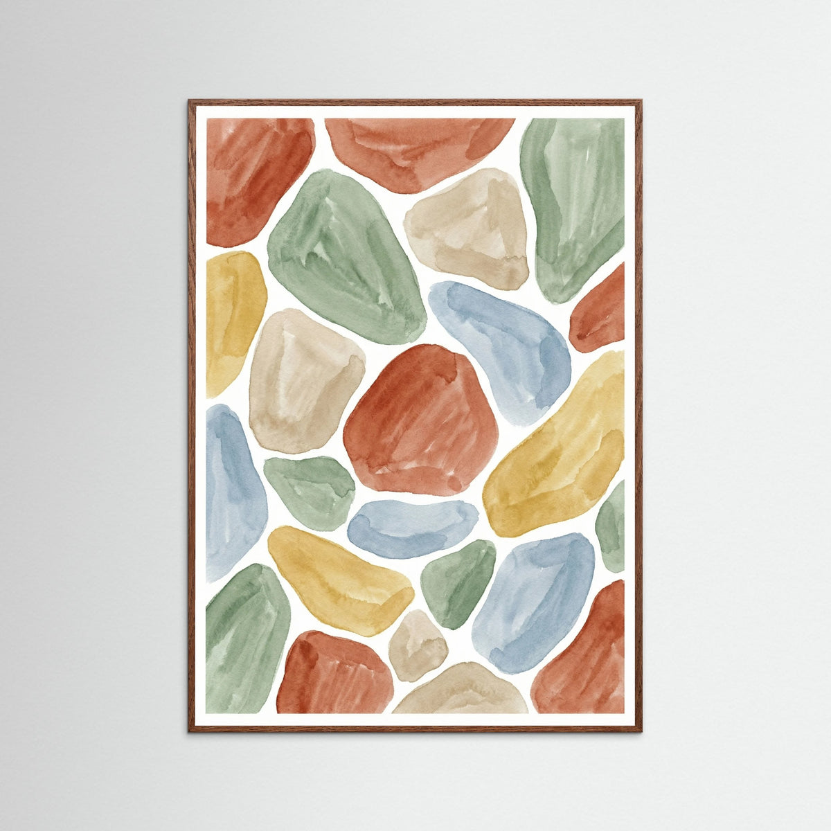 Oak Dark Geometric Color Field