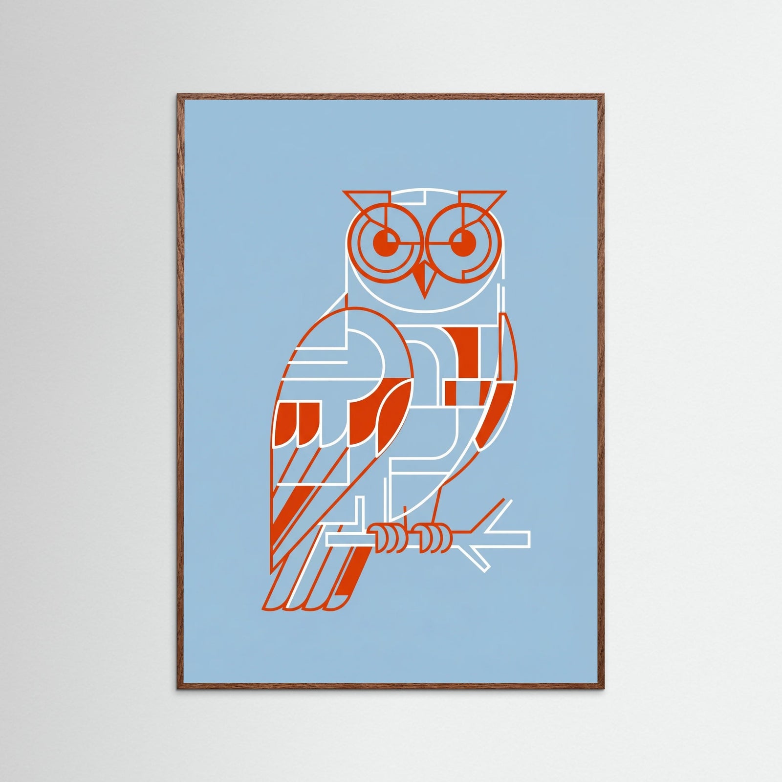 Oak Dark Geometric Figure Study