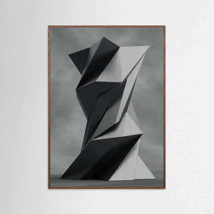 Oak Dark Geometric Folds