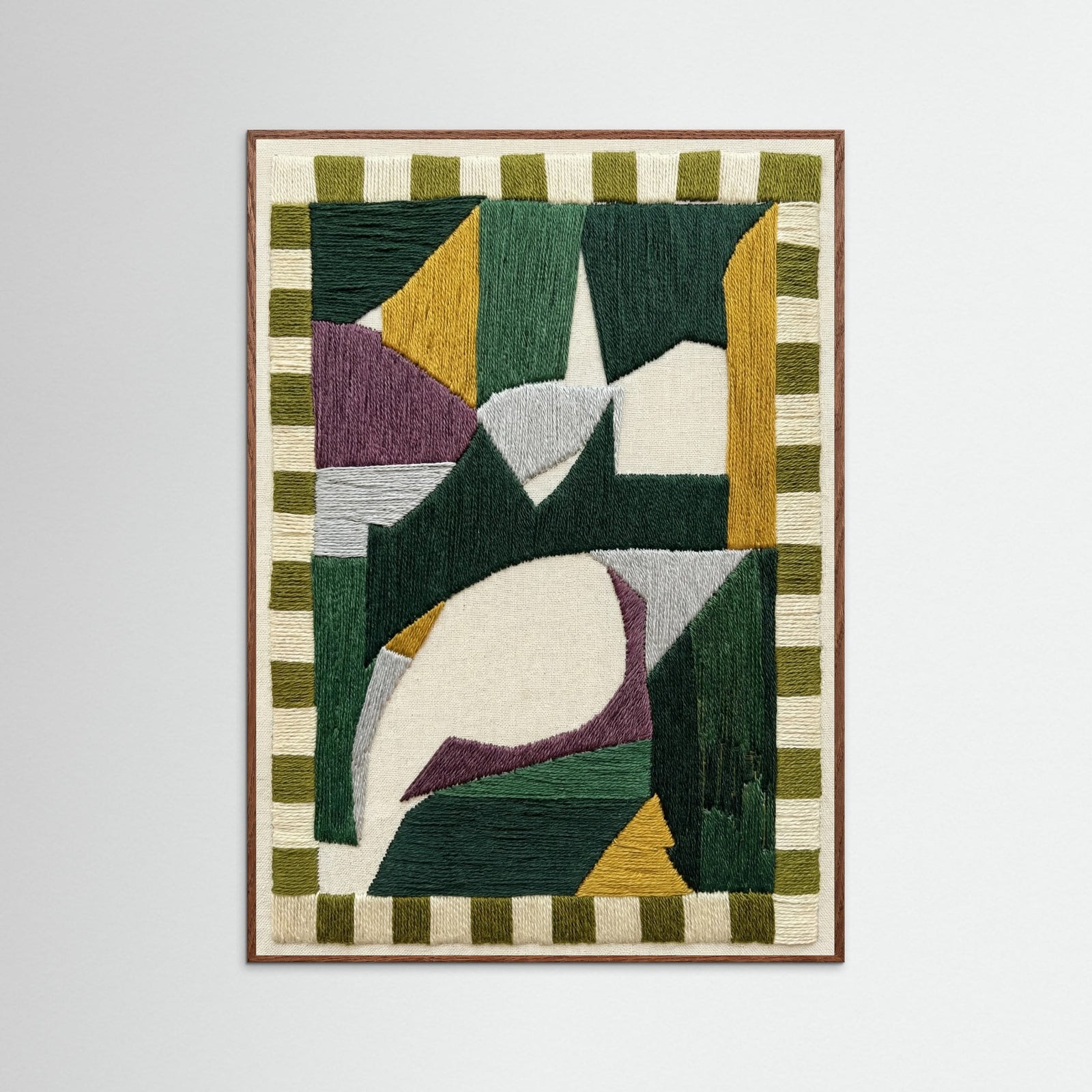 Oak Dark Geometric Form