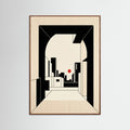 Oak Dark Geometric Interior