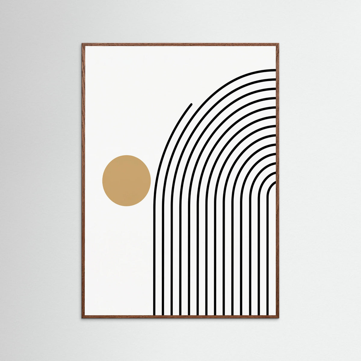 Oak Dark Geometric Stillness