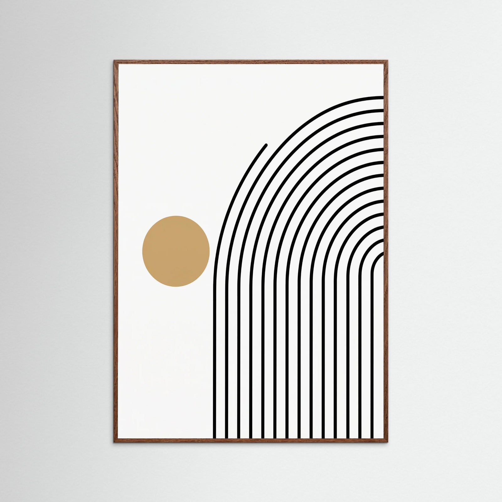 Oak Dark Geometric Stillness