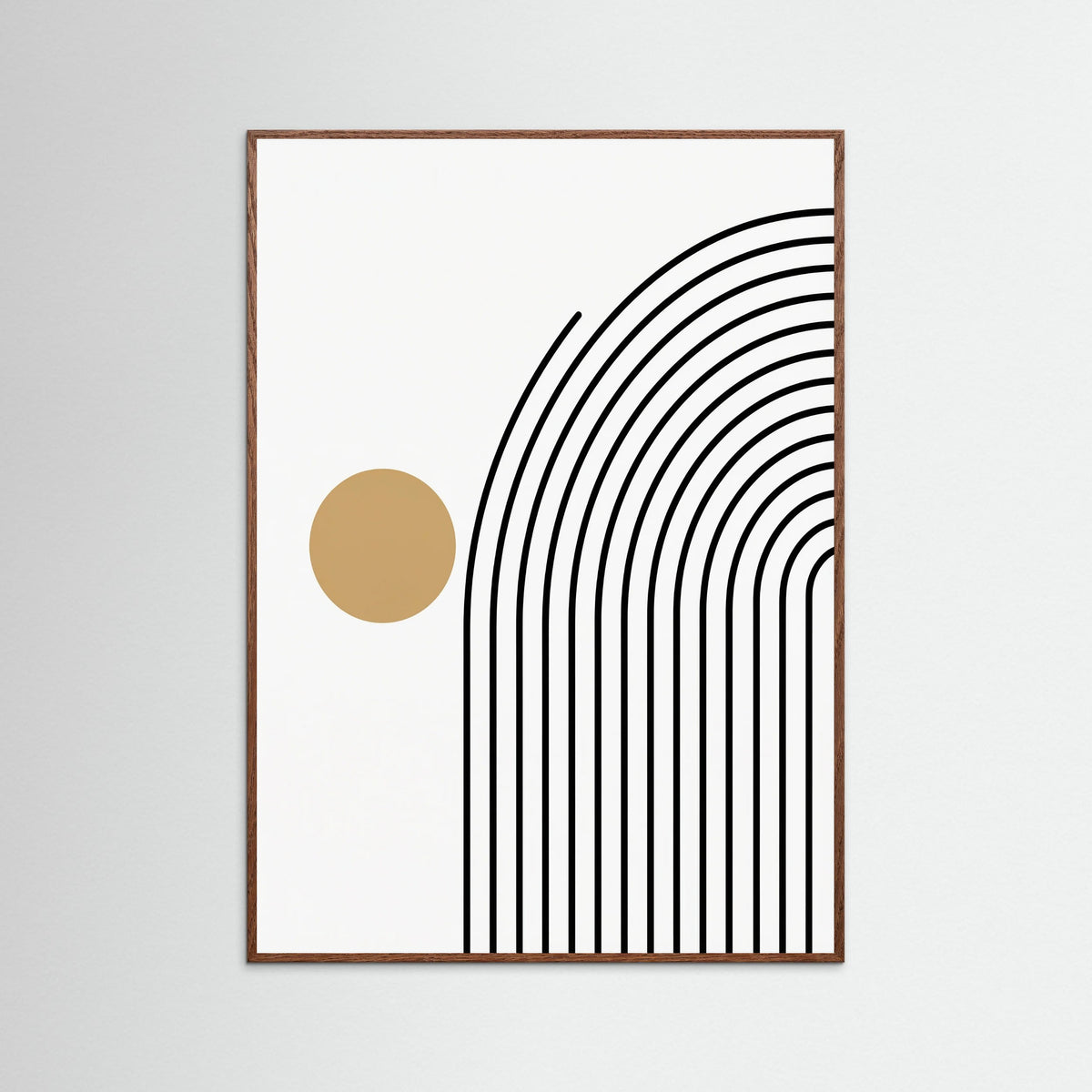 Oak Dark Geometric Stillness