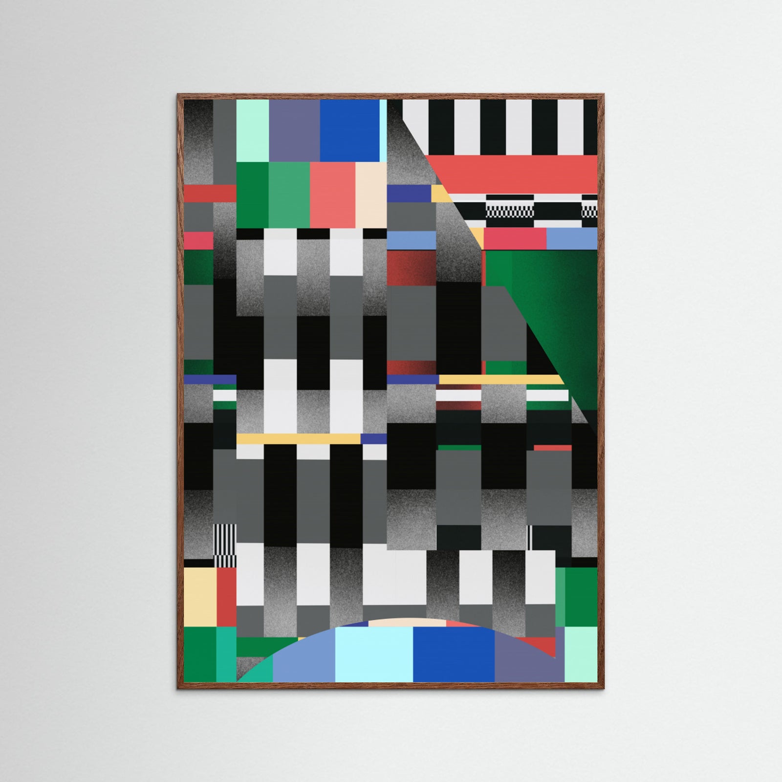 Oak Dark Glitch abstract artwork 01 Poster