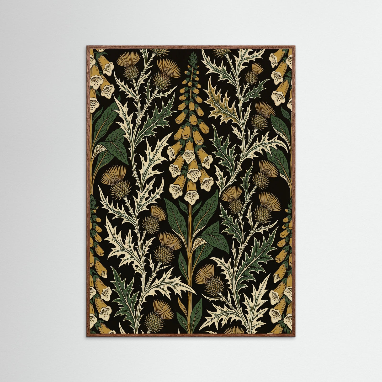 Oak Dark Golden Chrysanthemum Bloom