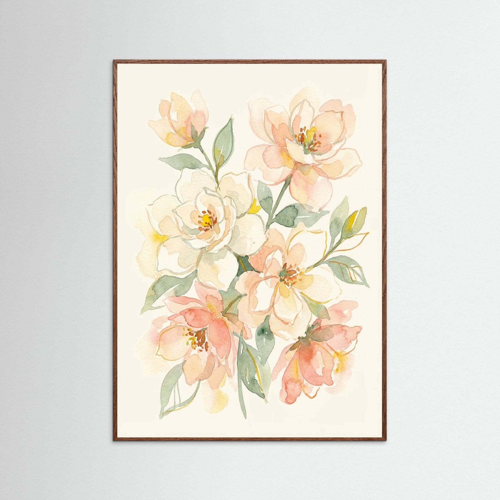 Oak Dark Golden Poppies