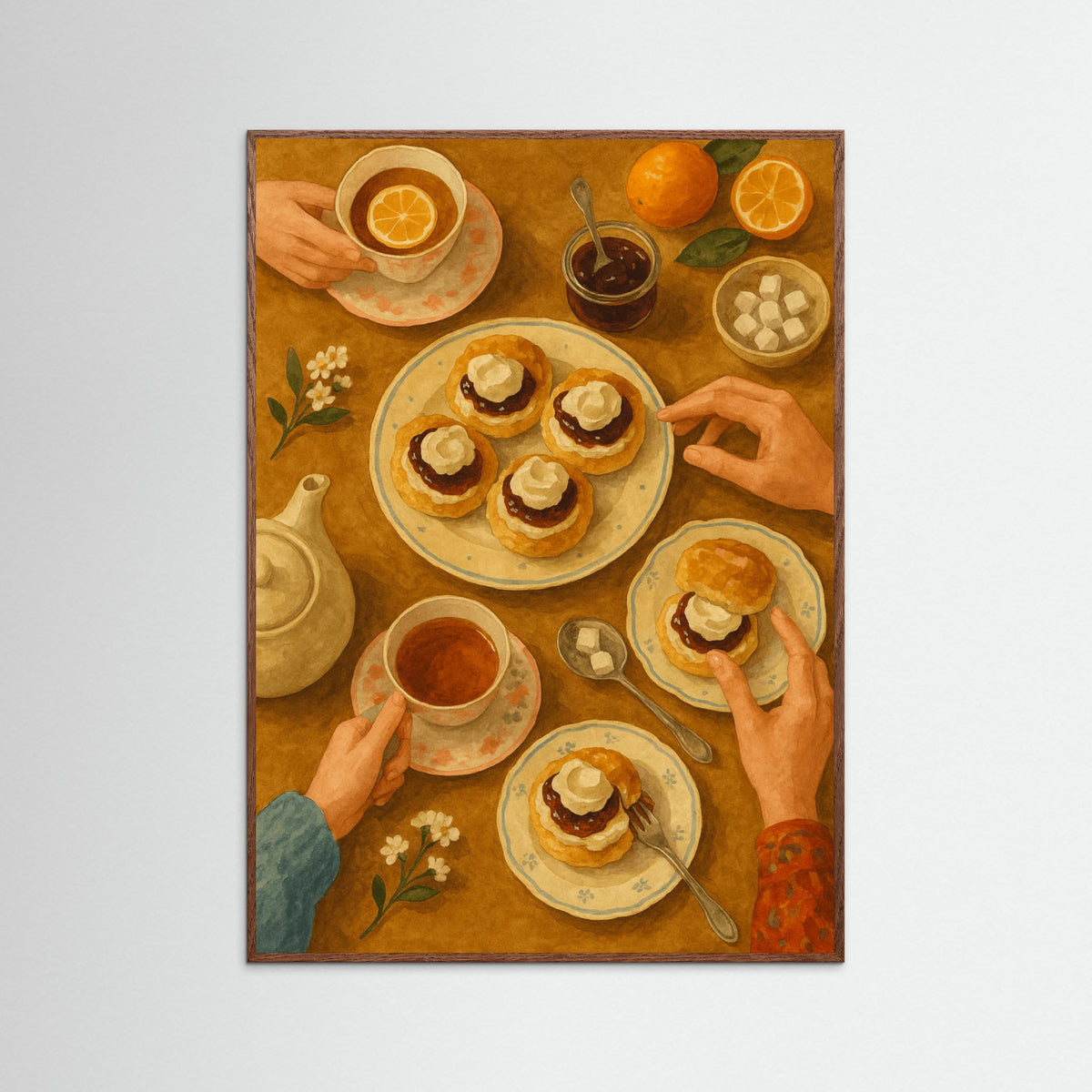 Oak Dark Green Essence Table