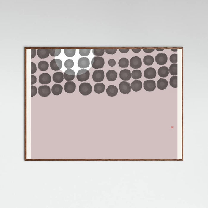 Hidden Moon N°3 | Behind the Clouds Poster – plakat og kunsttryk