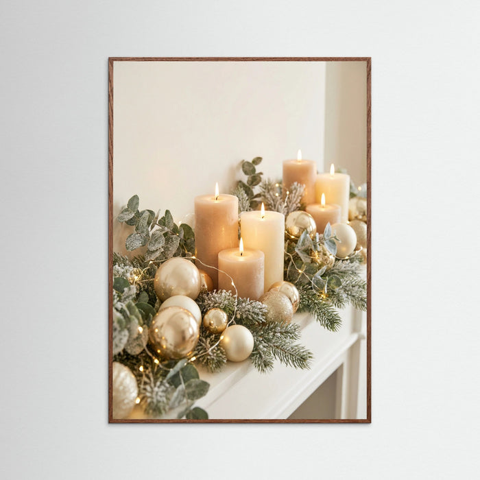 Oak Dark Holiday Gold Glow