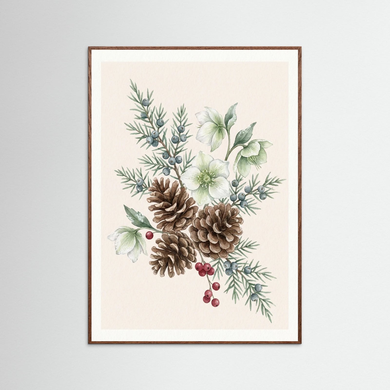 Oak Dark Holiday Greens