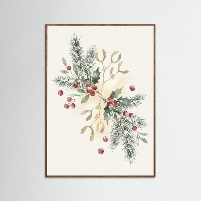 Oak Dark Holiday Harmony Wreath