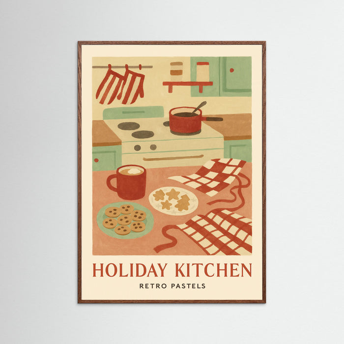 Oak Dark Holiday Kitchen