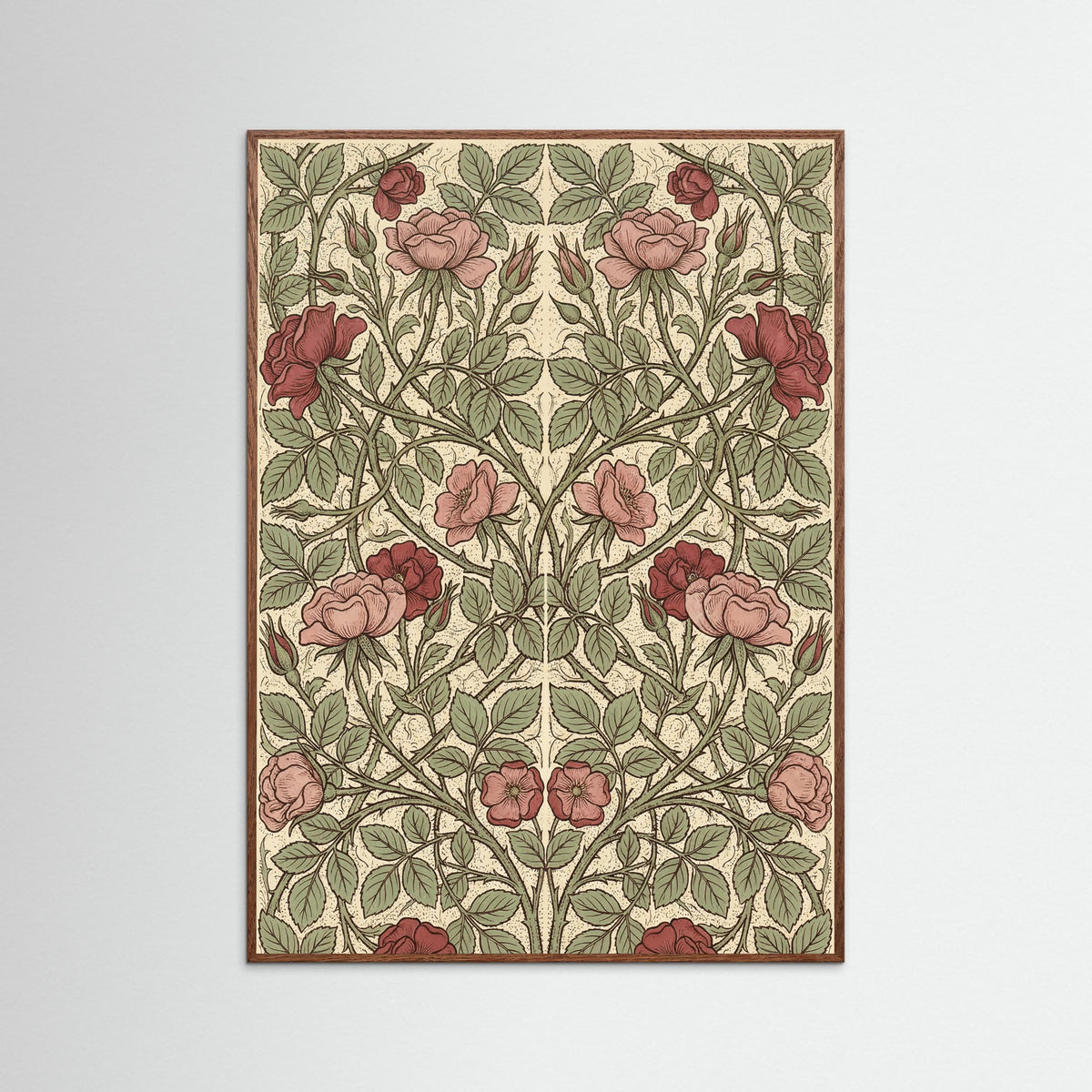 Oak Dark Honeysuckle Pattern 1876