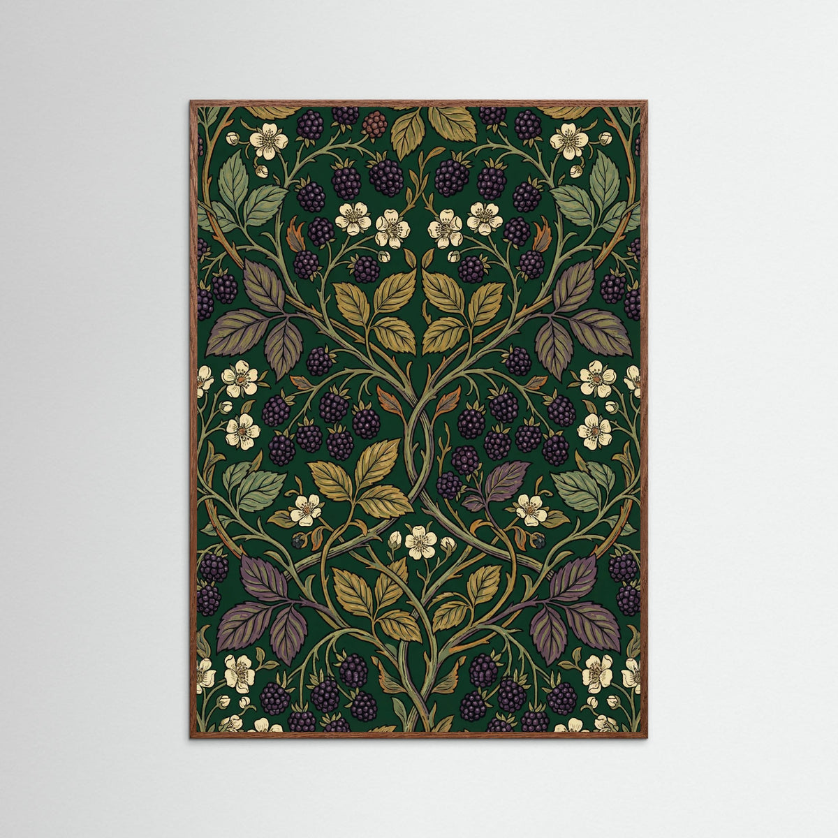 Oak Dark Honeysuckle Pattern