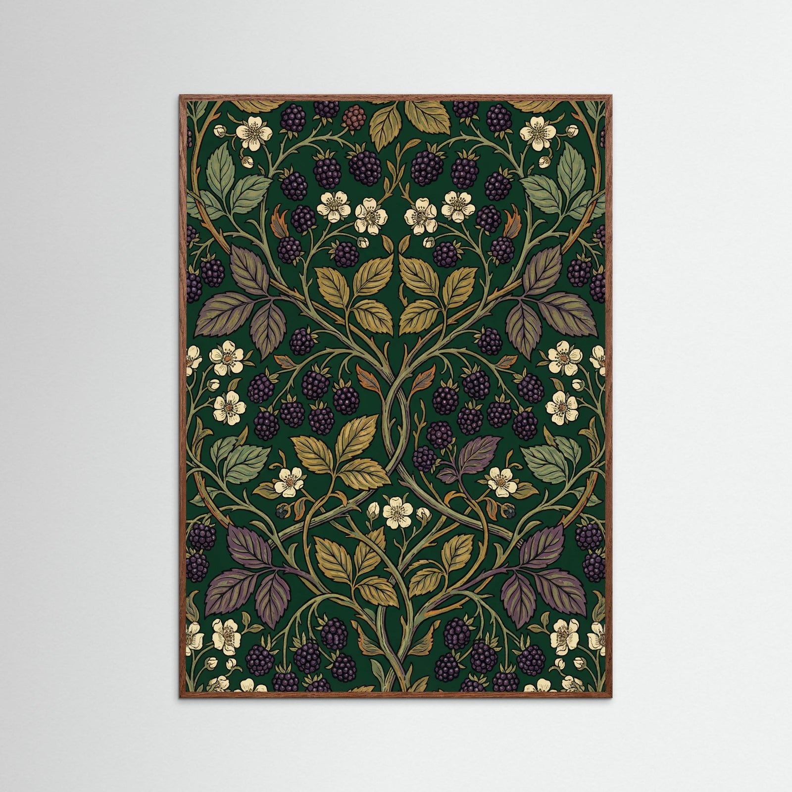 Oak Dark Honeysuckle Pattern