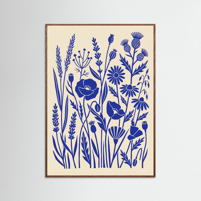 Oak Dark Indigo Folk Bloom
