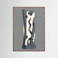 Oak Dark Interlocked Forms