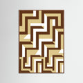 Oak Dark Interlocked Grid