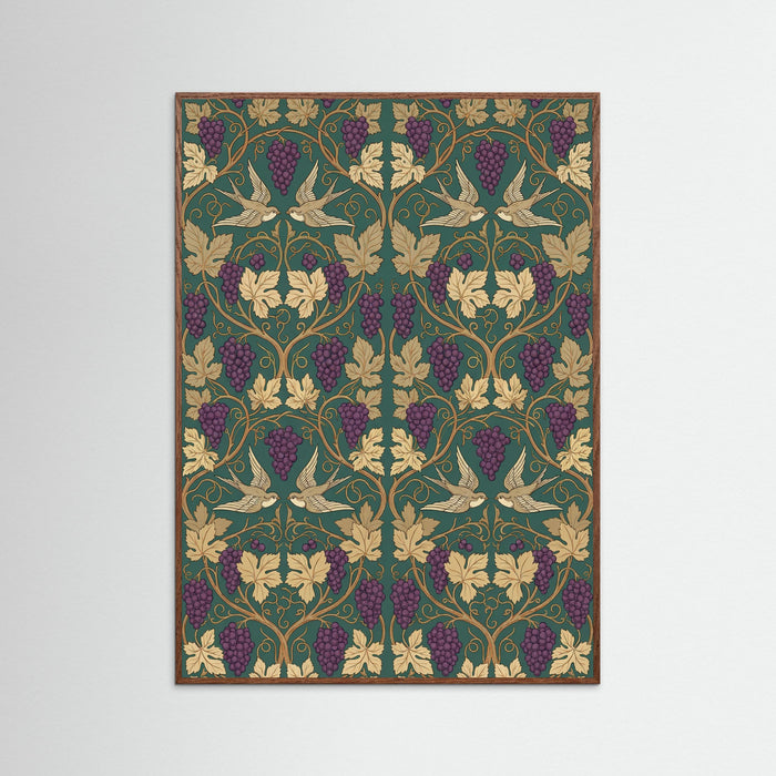 Oak Dark Intricate Botanical Flourish