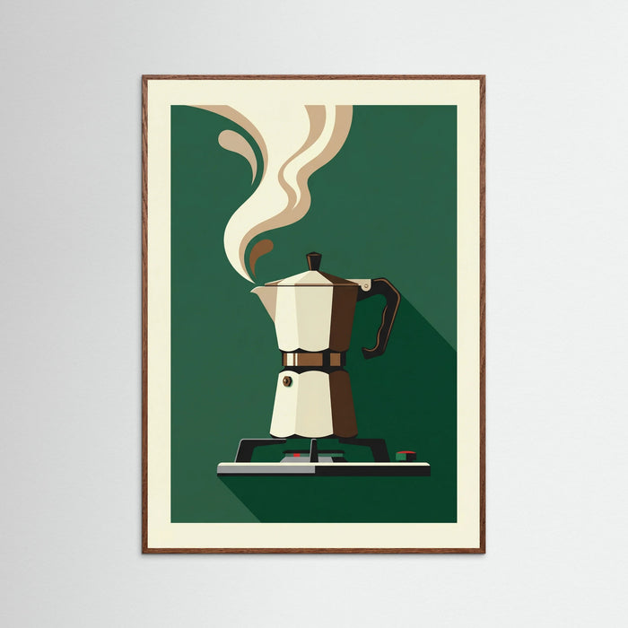 Oak Dark Italian Coffee Art