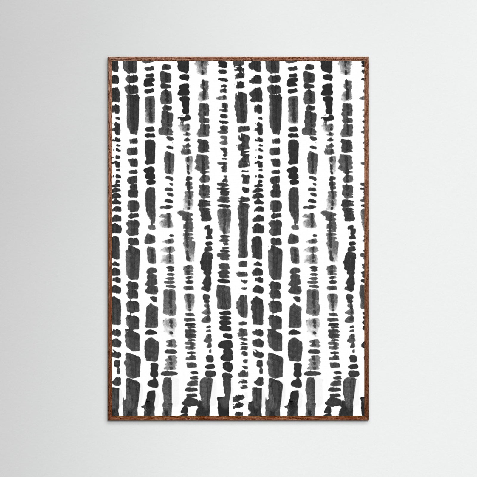 Oak Dark LINEAR Poster