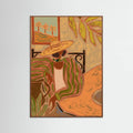 Lady in Stripe Poster – Poster und Kunstdruck