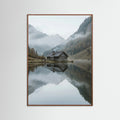 Oak Dark Lake Reflection Serenity