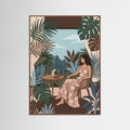 Oak Dark Leisurely Tropical Brunch