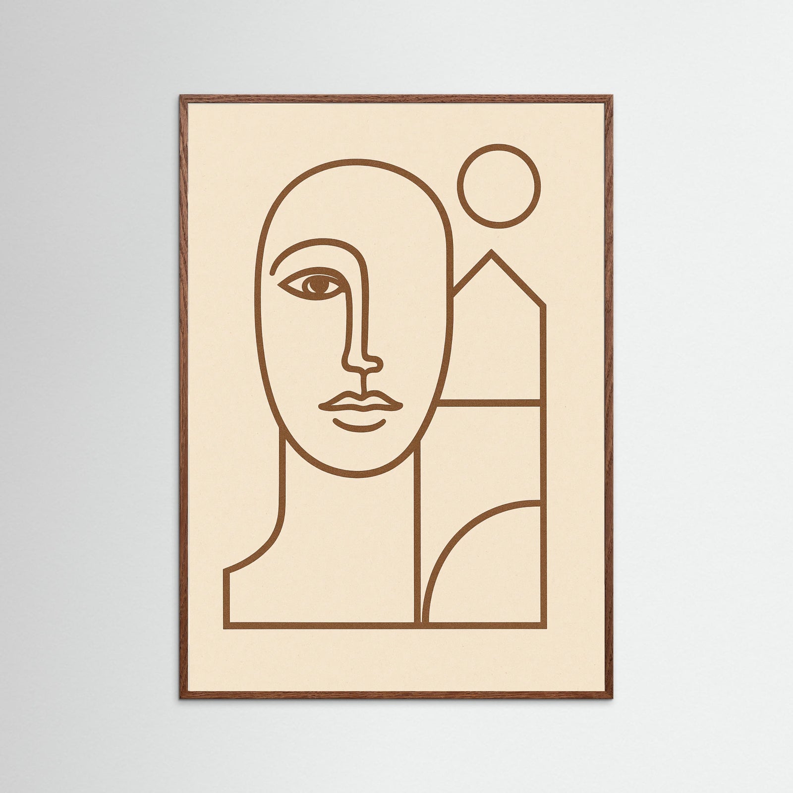 Oak Dark Line Portrait