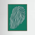 Line art confined in space-green Poster – poster and art print