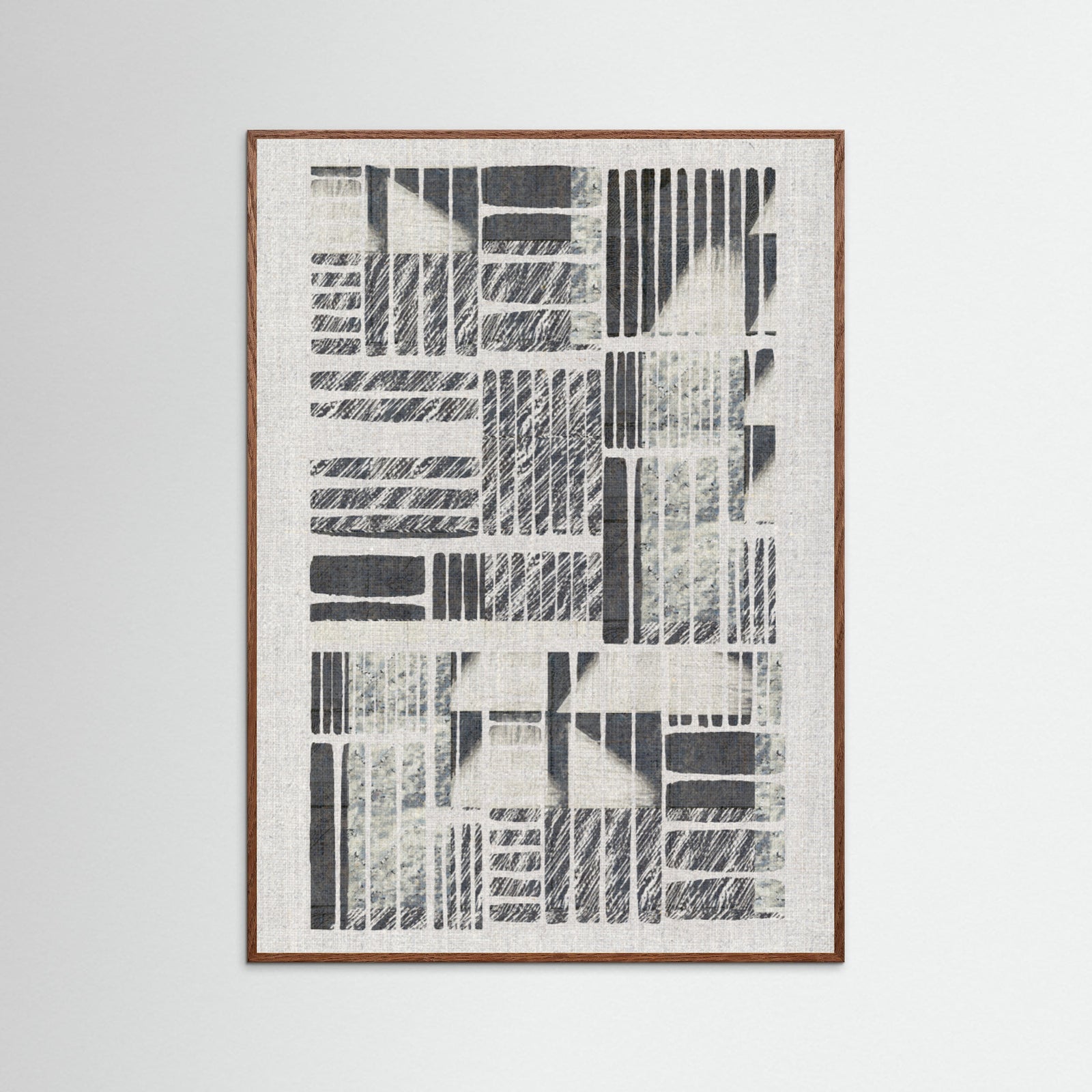 Oak Dark Linear Echoes 1 Poster