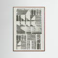 Oak Dark Linear Echoes 2 Poster