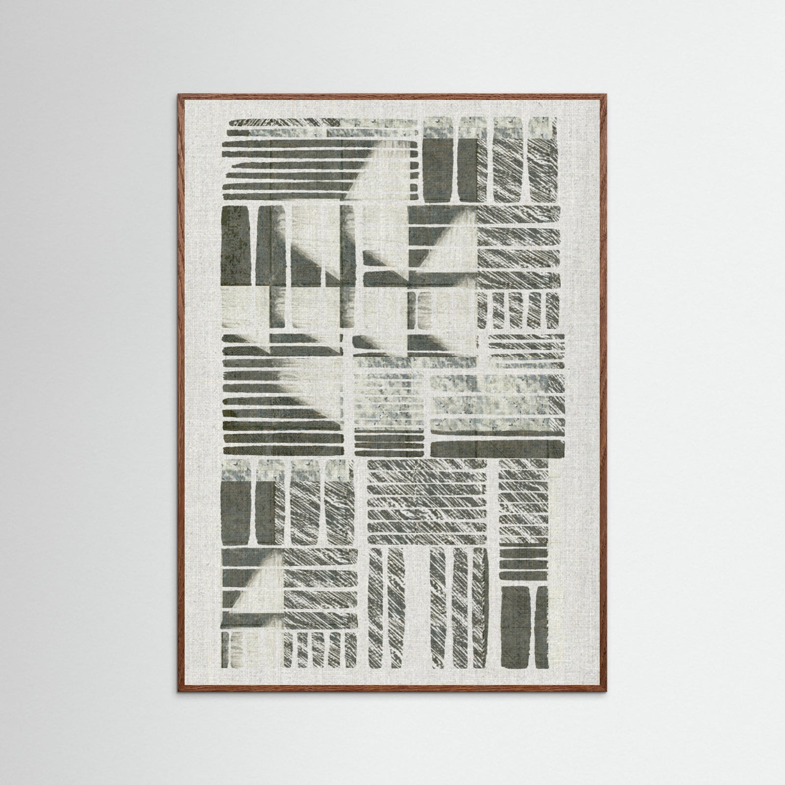 Oak Dark Linear Echoes 2 Poster