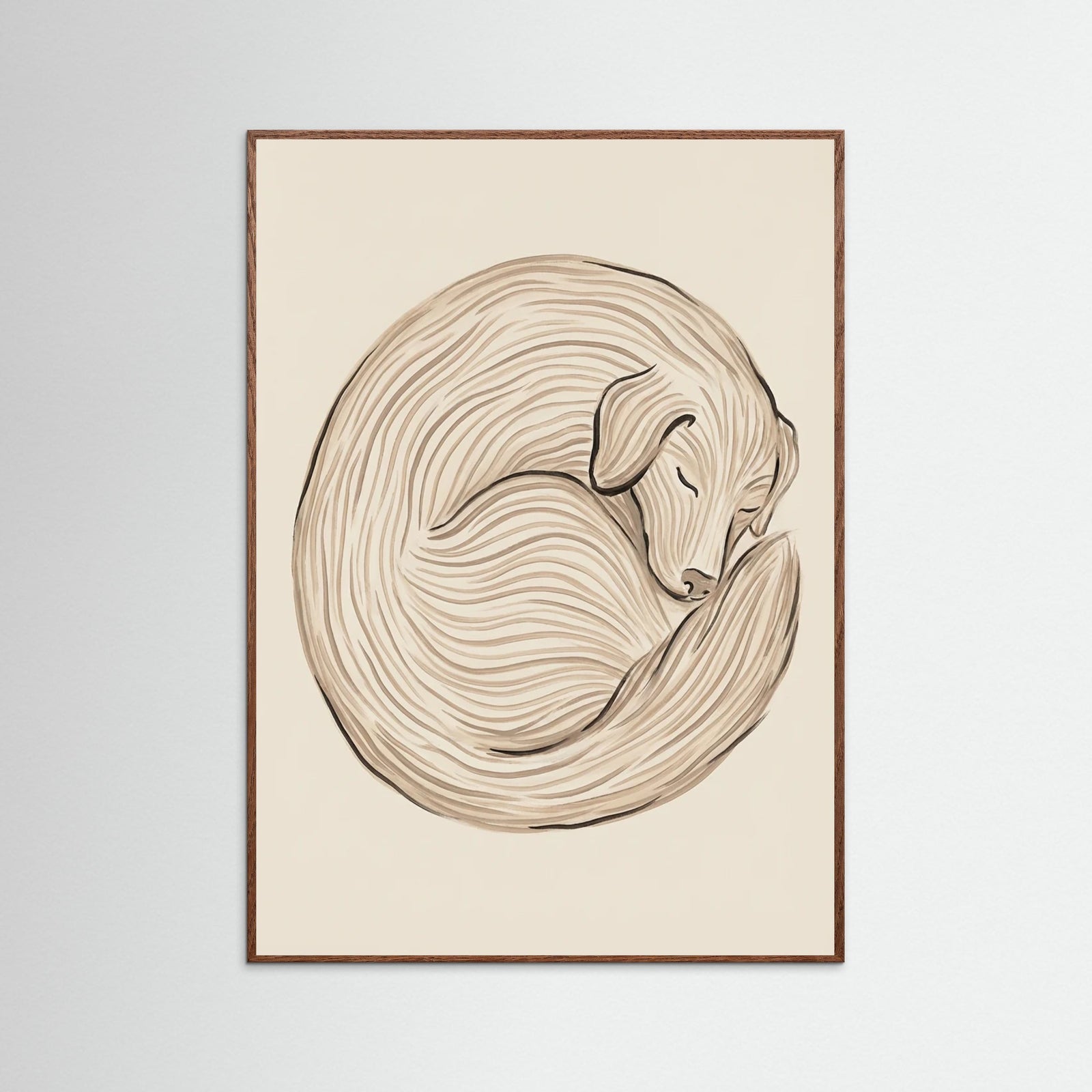 Oak Dark Linear Recline