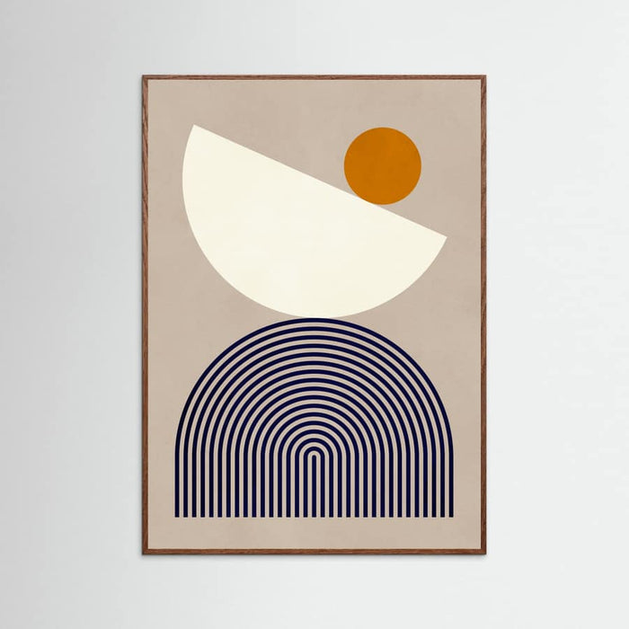 Lines and semicircles 1 Poster – poster and art print