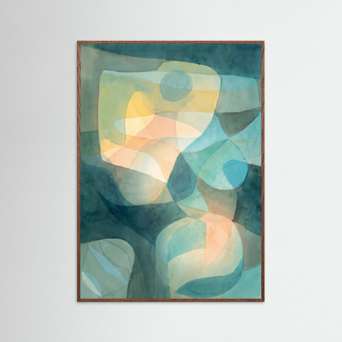 Oak Dark Luminous Abstraction